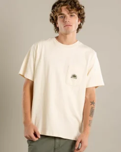New Heavy Vintage Pocket Emblem T-Shirt Tops & T-Shirts