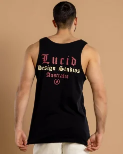 Tops & T-Shirts*Lucid Hellion Singlet Black