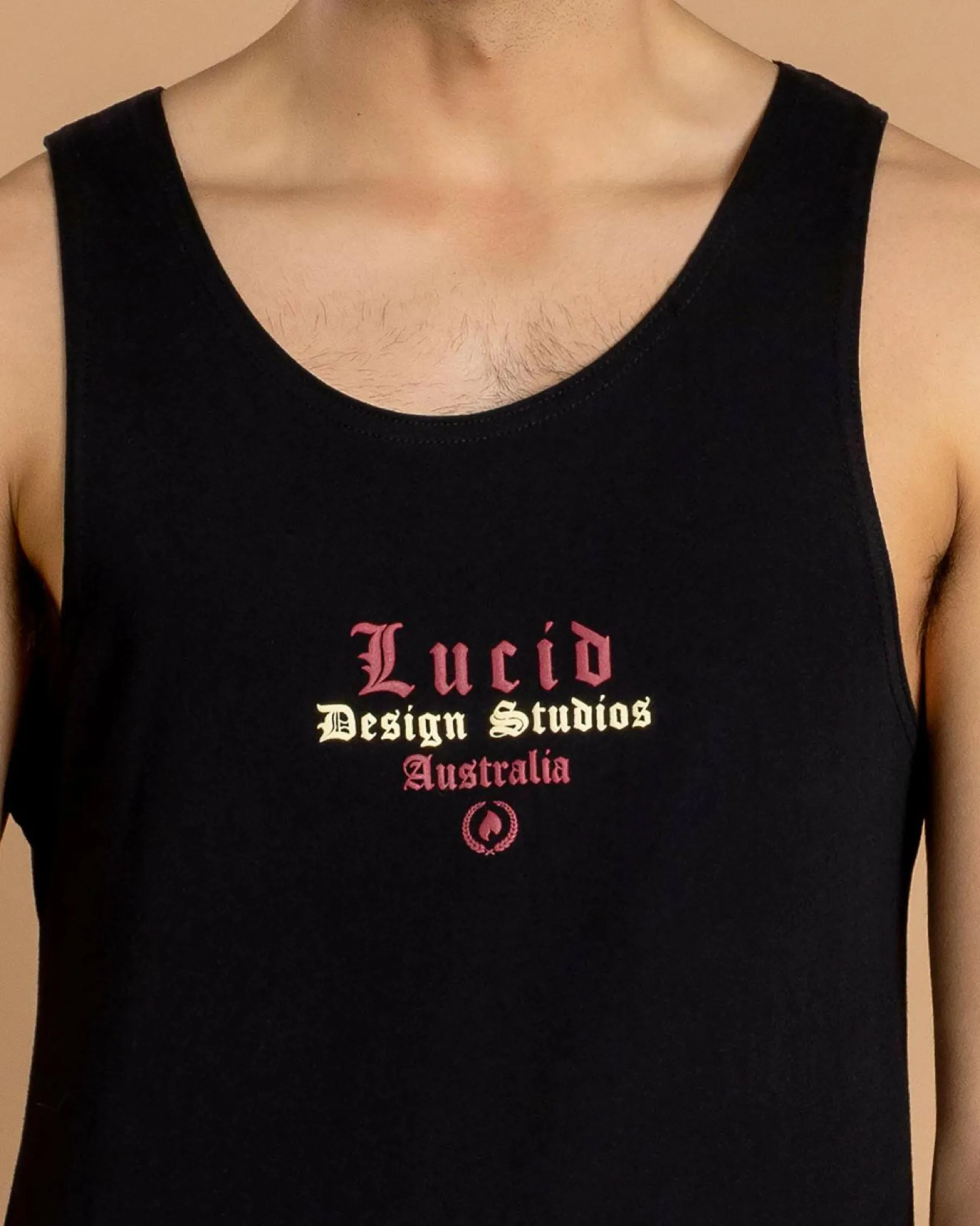 Tops & T-Shirts*Lucid Hellion Singlet Black