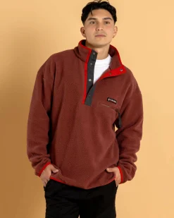 Hoodies & Sweatshirts*Columbia Helvetia Half Snap Fleece Sweatshirt Spice