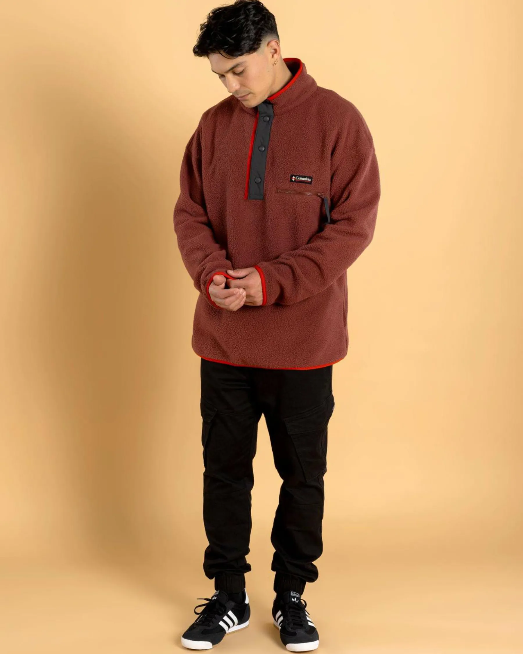Hoodies & Sweatshirts*Columbia Helvetia Half Snap Fleece Sweatshirt Spice