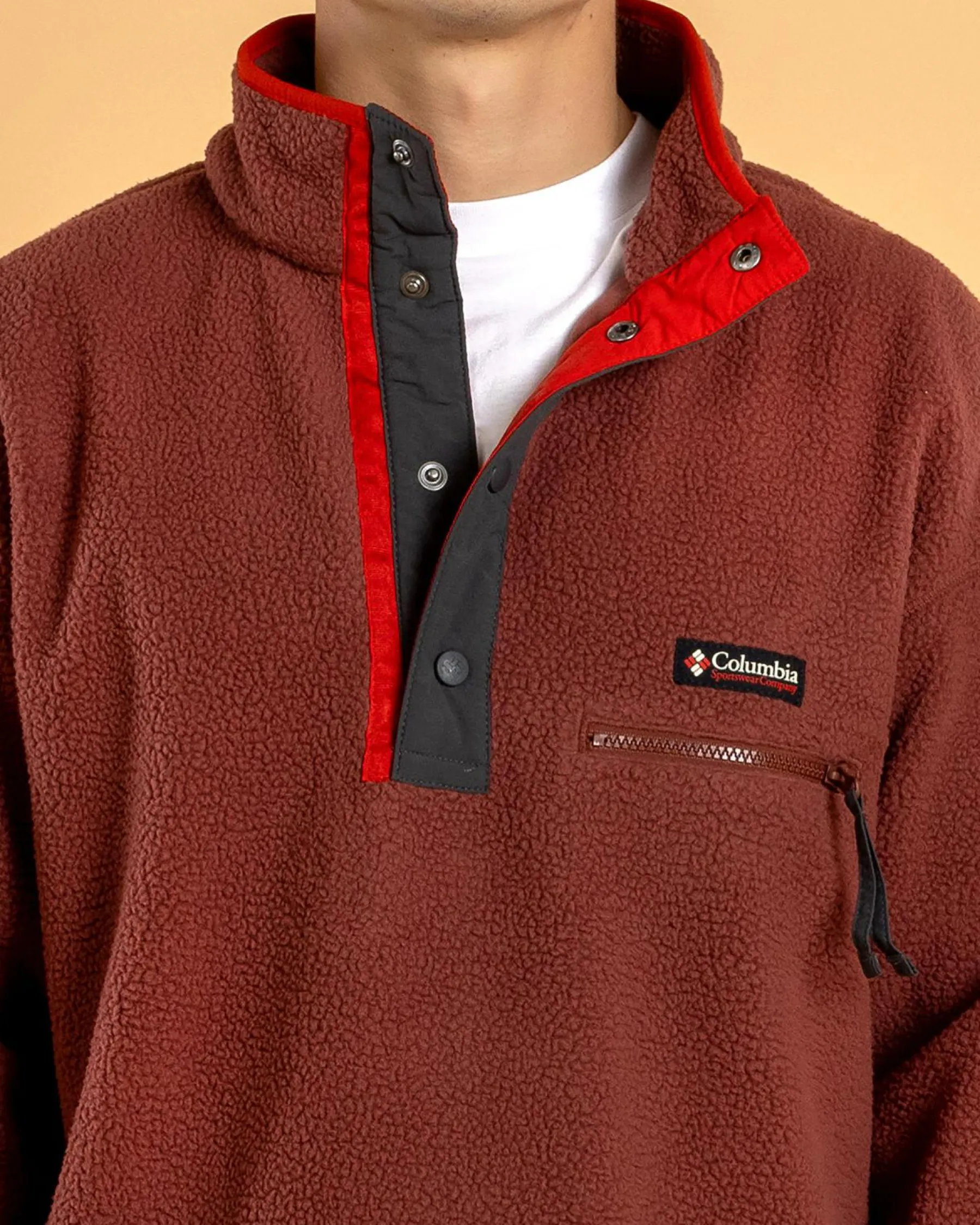 Hoodies & Sweatshirts*Columbia Helvetia Half Snap Fleece Sweatshirt Spice