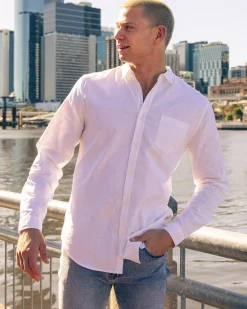Tops & T-Shirts*Skylark Hemp Long Sleeve Shirt White