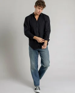 Tops & T-Shirts*Skylark Hemp Long Sleeve Shirt Black