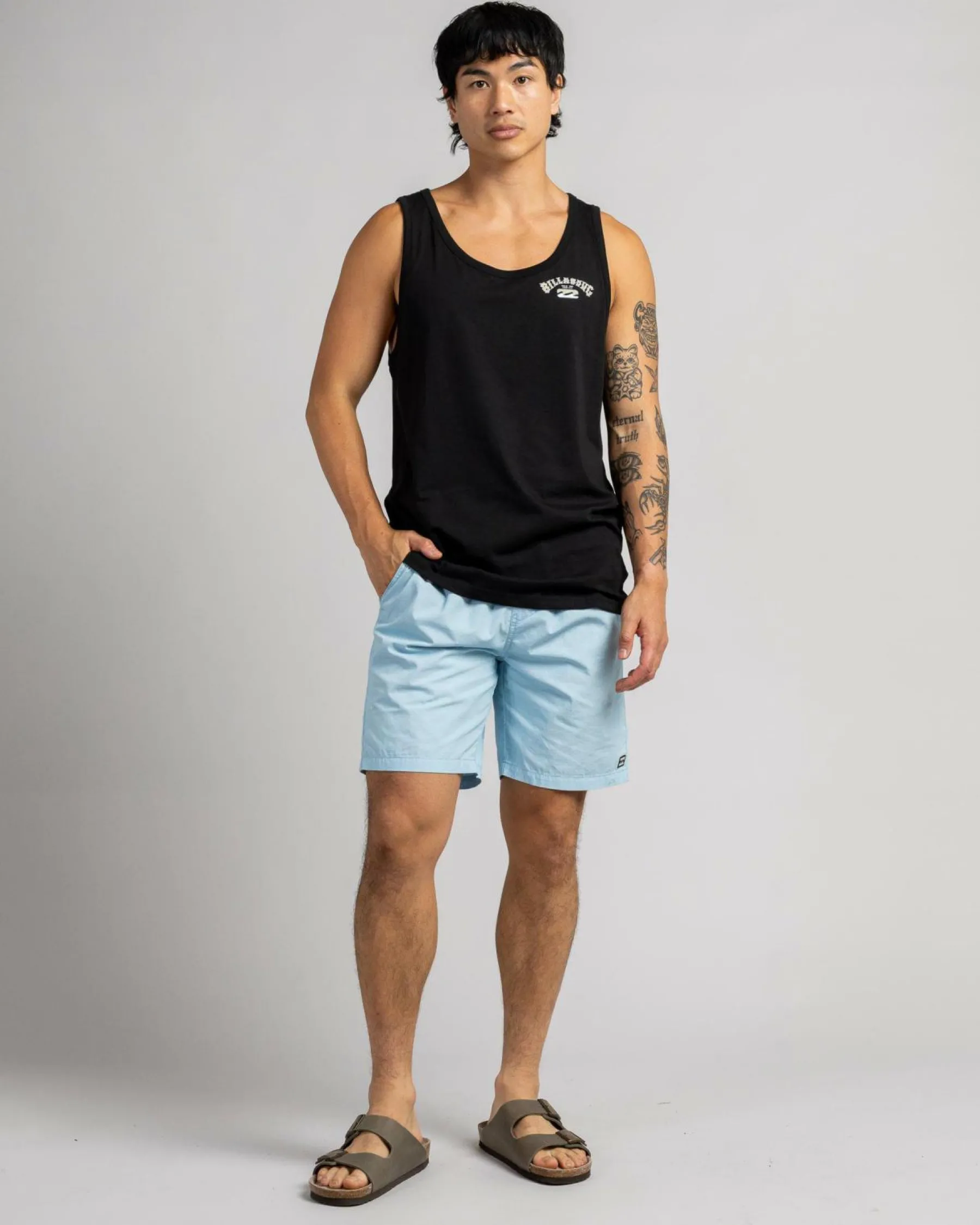 Tops & T-Shirts*Billabong Heritage Arch Singlet Black