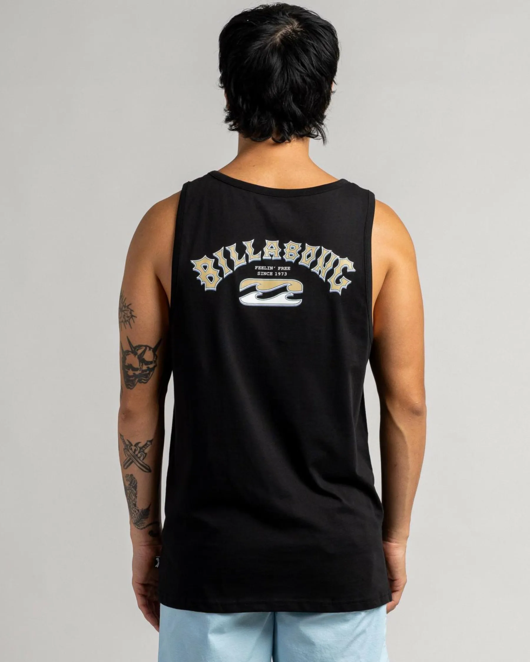 Tops & T-Shirts*Billabong Heritage Arch Singlet Black