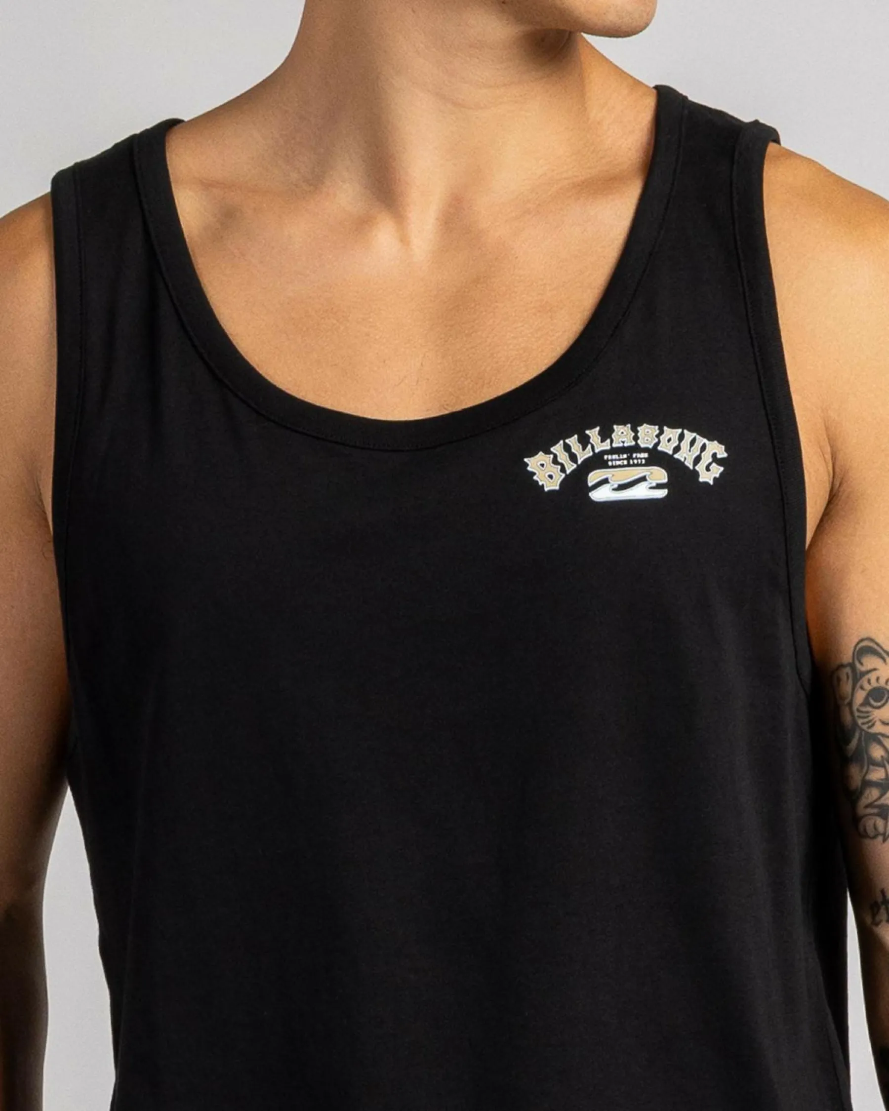 Tops & T-Shirts*Billabong Heritage Arch Singlet Black