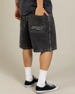 Denim|Shorts & Bottoms*Jacks Heritage Denim Shorts Faded Black