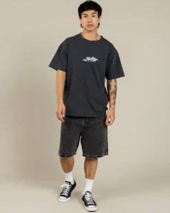 Denim|Shorts & Bottoms*Jacks Heritage Denim Shorts Faded Black