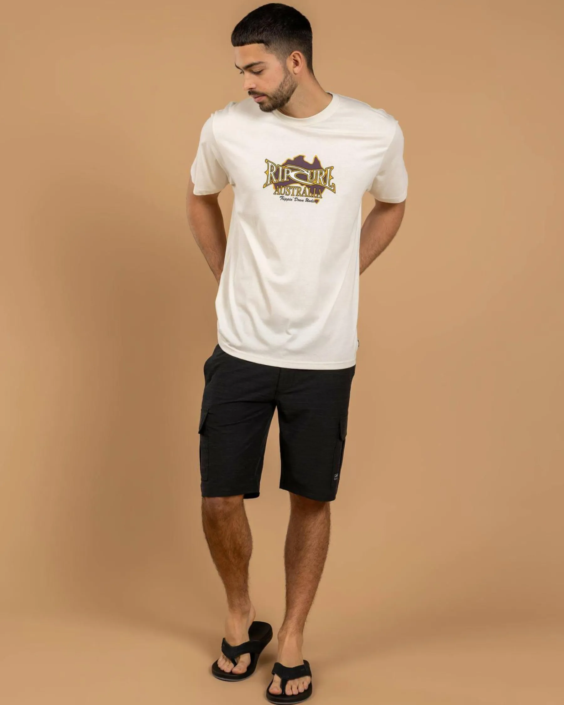 Tops & T-Shirts*Rip Curl Heritage Desto T-Shirt Bone