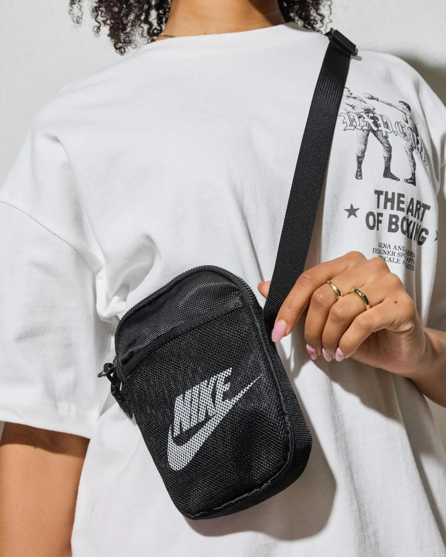 Travel Accessories|Bags*Nike Heritage Festival Crossbody Bag Black/black/white