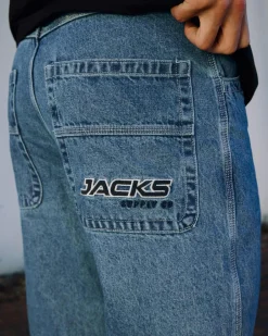 Denim|Shorts & Bottoms*Jacks Heritage Jeans Mid Blue