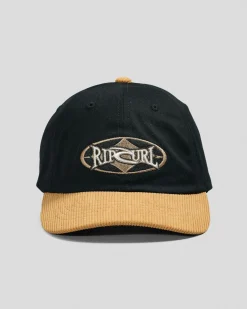 Headwear*Rip Curl Heritage Oval Snapback Cap Black/tan