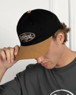 Headwear*Rip Curl Heritage Oval Snapback Cap Black/tan