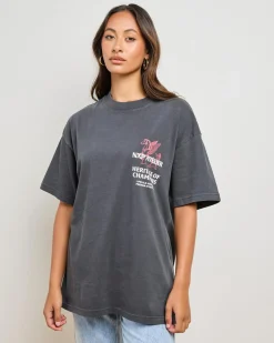 Tops*Nena & Pasadena Heritage Raptor T-Shirt Pigment Black