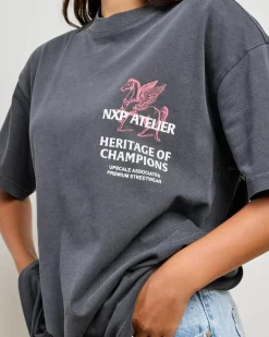 Tops*Nena & Pasadena Heritage Raptor T-Shirt Pigment Black
