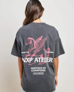 Tops*Nena & Pasadena Heritage Raptor T-Shirt Pigment Black