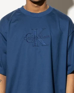 Hot Hero Monologo Embroidered T-Shirt Tops & T-Shirts