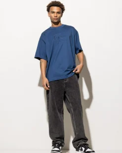 Hot Hero Monologo Embroidered T-Shirt Tops & T-Shirts
