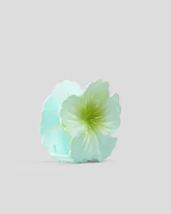Beauty & Hair*Karyn In LA Hibiscus Flower Hair Claw Clip Seafoam