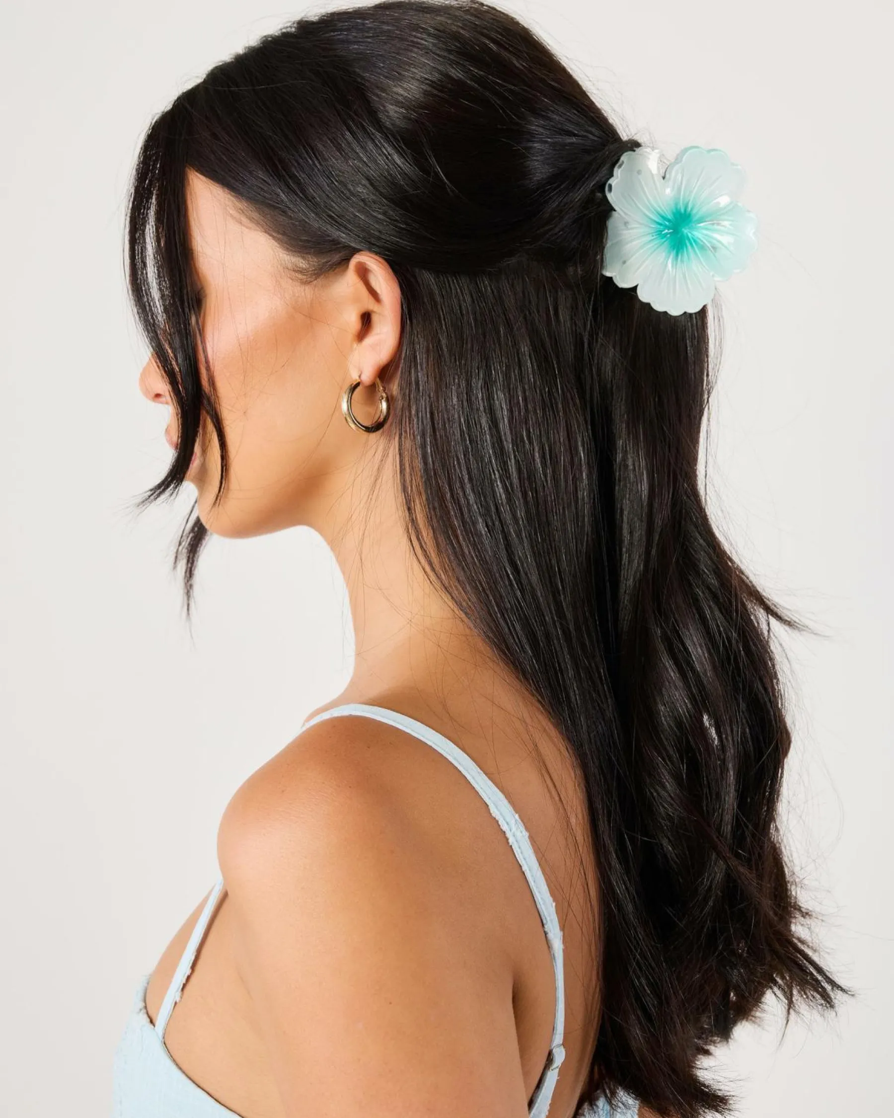 New Hibiscus Flower Hair Claw Clip Women Beauty & Hair