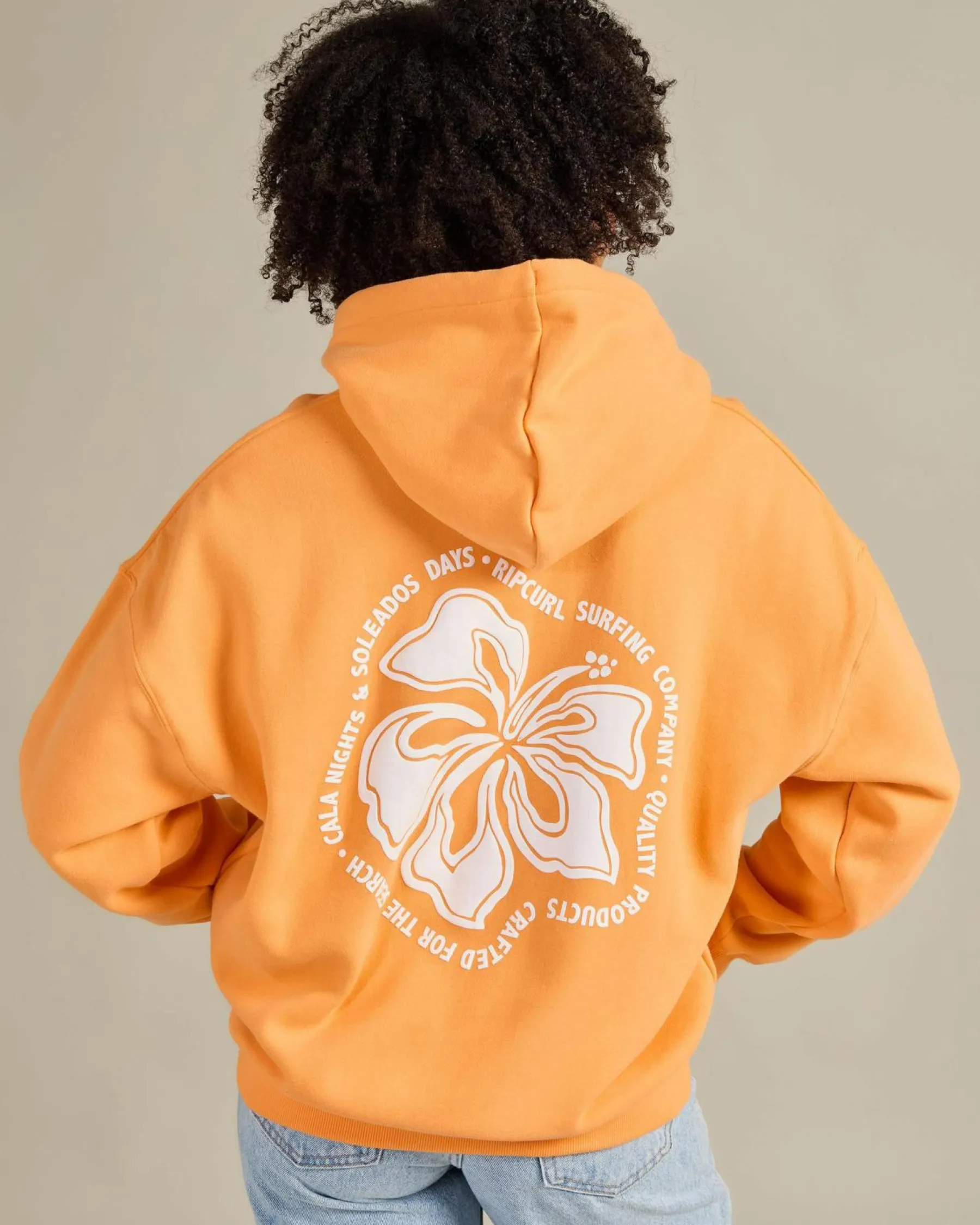 Jumpers & Hoodies*Rip Curl Hibiscus Heritage Hoodie Light Orange