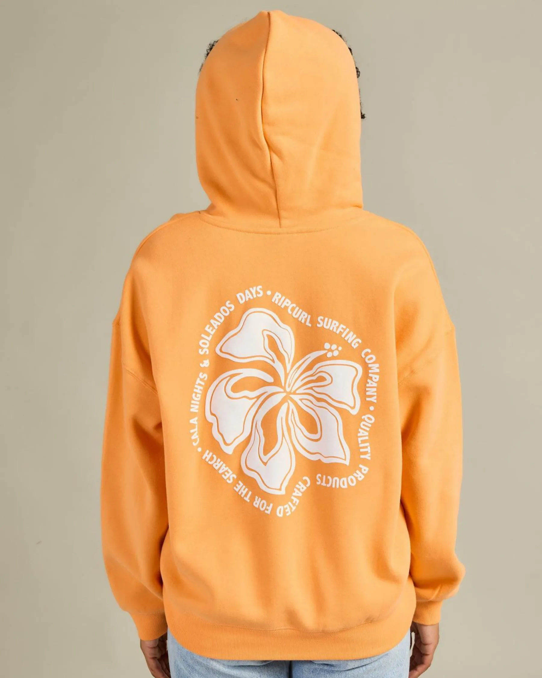 Jumpers & Hoodies*Rip Curl Hibiscus Heritage Hoodie Light Orange