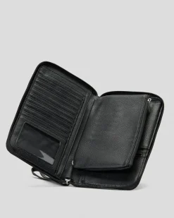 Wallets*Billabong Hibiscus Travel Wallet Black