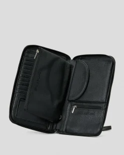 Wallets*Billabong Hibiscus Travel Wallet Black