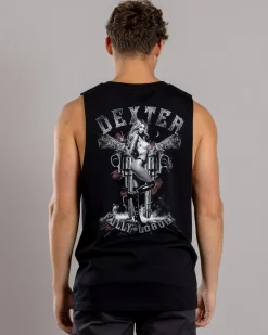 Tops & T-Shirts*Dexter High Calibre Muscle Tank Black