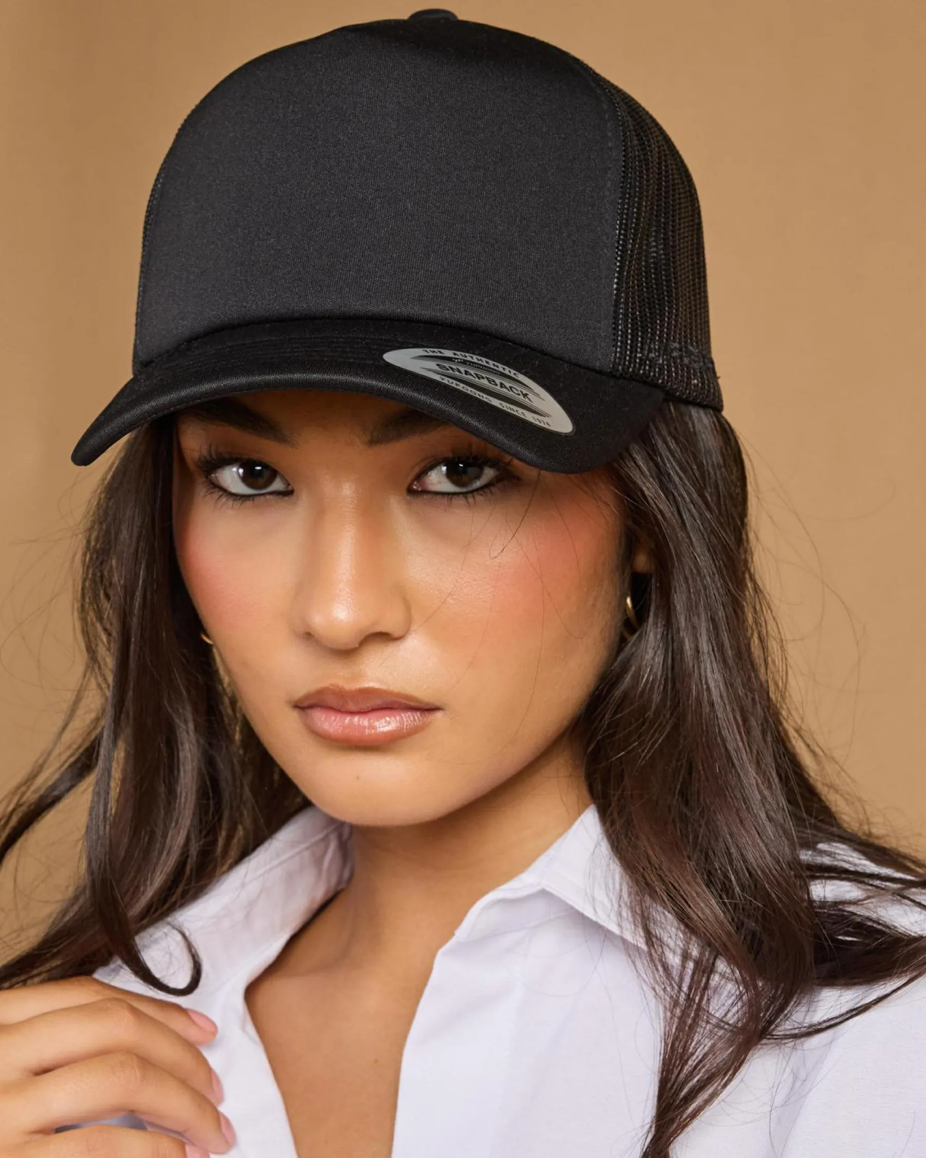 Clearance High Crown Trucker Cap Women Headwear