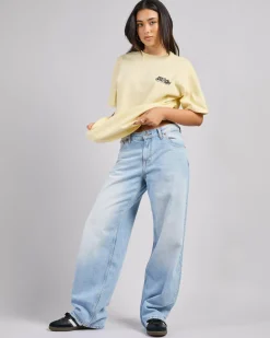 Denim|Bottoms*Dr Denim Hill Low Baggy Jeans Stream Light Fade