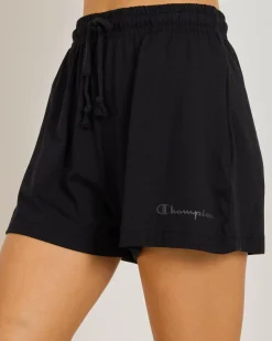 Activewear|Bottoms*Champion Hi-Waist Tonal Jersey Shorts Black
