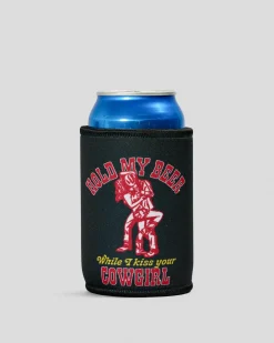 Gifts & Novelty|Bottles & Lunch Boxes*Ringers Western Hold My Beer Stubby Cooler Black