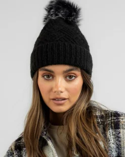 Headwear*Mooloola Holyoke Beanie Black