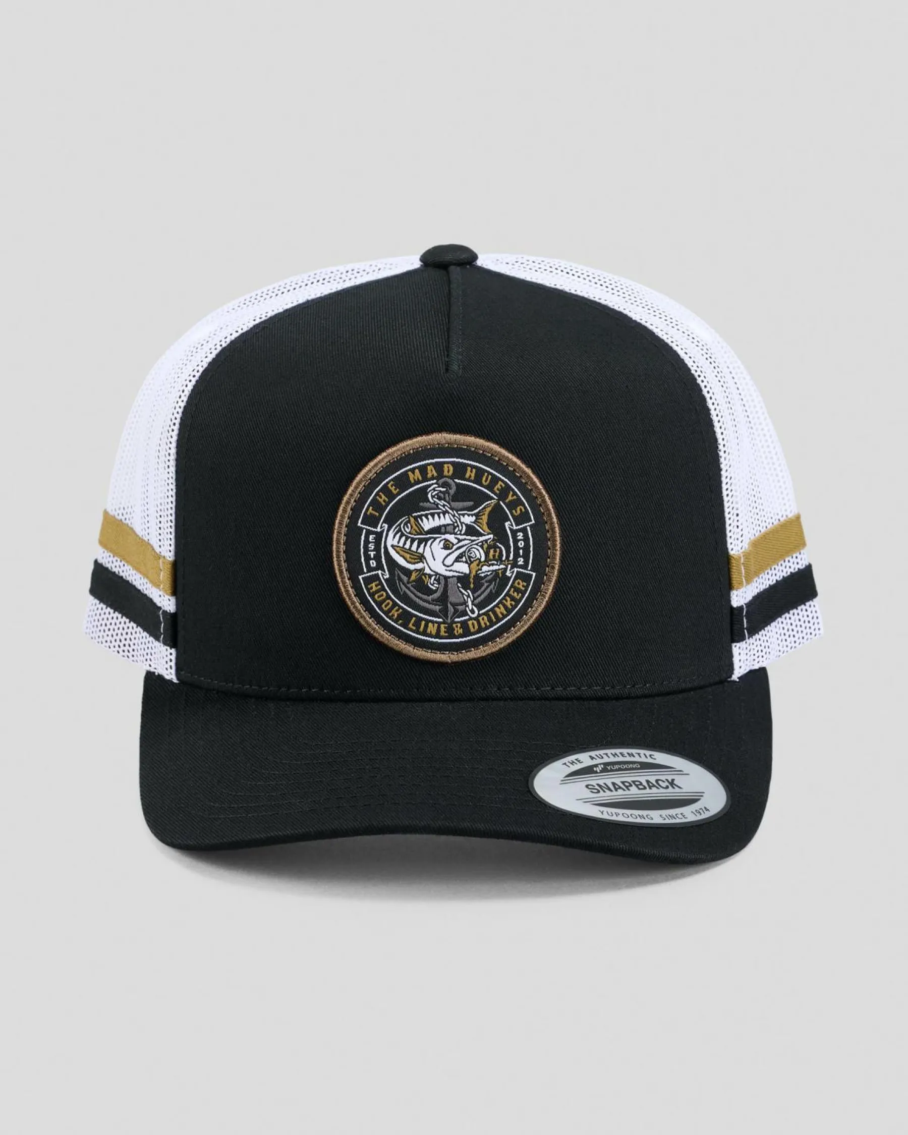 Headwear*The Mad Hueys Hooked Cuda Trucker Cap Black