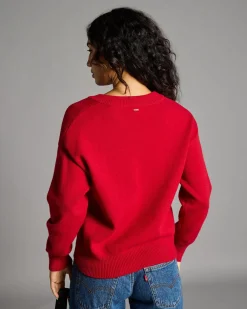 Knitwear|Jumpers & Hoodies*Ava And Ever Hopkins V Neck Knit Jumper Berry