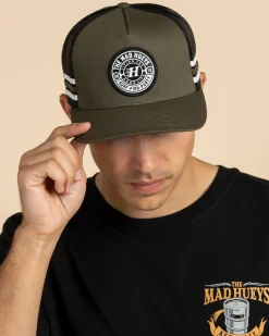 Headwear*The Mad Hueys Hueys Good Life Trucker Cap Olive
