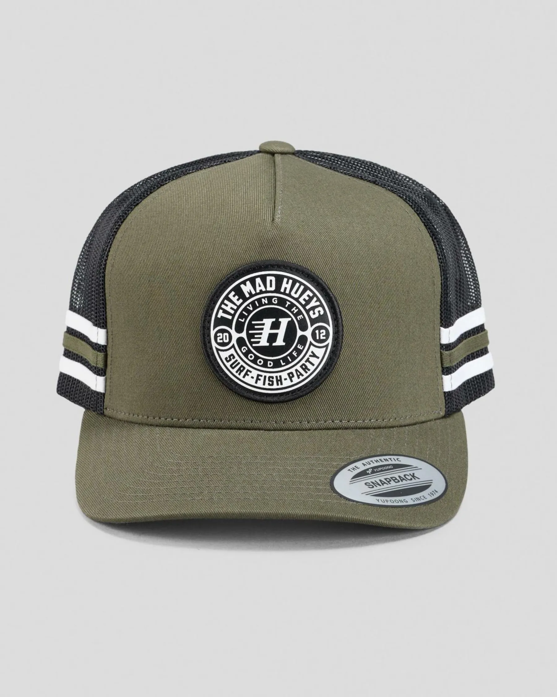 Headwear*The Mad Hueys Hueys Good Life Trucker Cap Olive