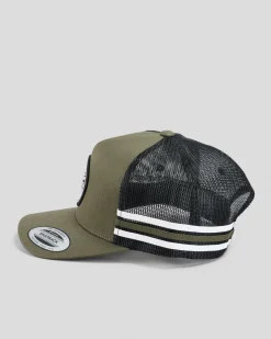 Headwear*The Mad Hueys Hueys Good Life Trucker Cap Olive