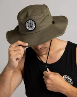 Headwear*The Mad Hueys Hueys Good Life Wide Brim Hat Olive