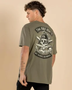 Tops & T-Shirts*The Mad Hueys Hueys Pirate T-Shirt Olive