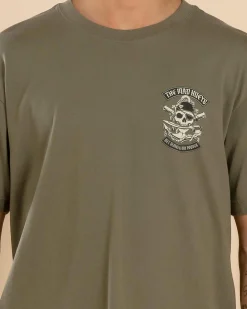 Tops & T-Shirts*The Mad Hueys Hueys Pirate T-Shirt Olive
