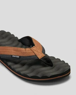 Flip Flops & Sandals*Kustom Hummer III Thongs Slate/tan