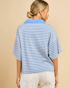 Hot Hunter Stripe Shirt Women Tops