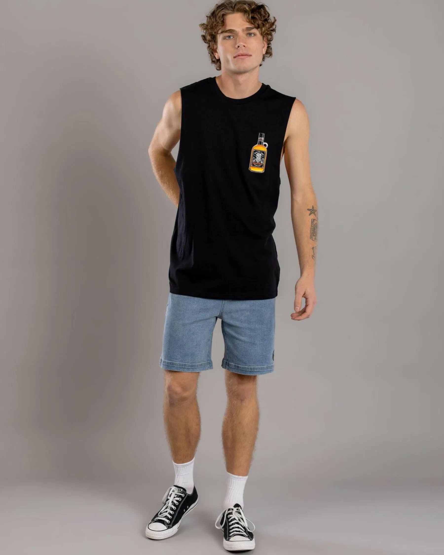 Tops & T-Shirts*Salty Life Hurricane Muscle Tank Black