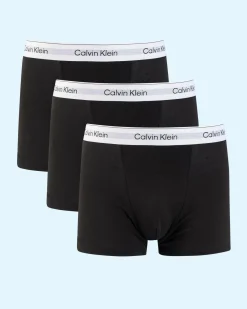 Underwear & Sleepwear*Calvin Klein Icon Cotton Stretch Trunk 3 Pack Black/black/black