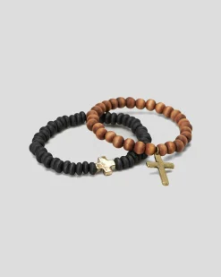 Jewelry*Classics 77 Icon Double Crossed Combo Bracelet Pack Assorted