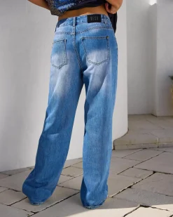 Outlet Icon Straight Leg Jeans Women Denim|Bottoms