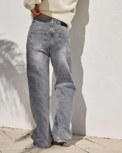 Hot Icon Straight Leg Jeans Women Denim|Bottoms